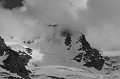 <center> La face nord de ce majestueux massif. Face Nord du massif du Grand Paradis Vallée de Valsavarenche en NOIR et BLANC.
Aoste 
