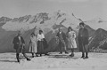 <center> C'était la belle époque... Les débuts de l'alpinisme. Image d'alpiniste en NOIR ET BLANC. 19010 date de la photo. Vallée d'Aoste. 